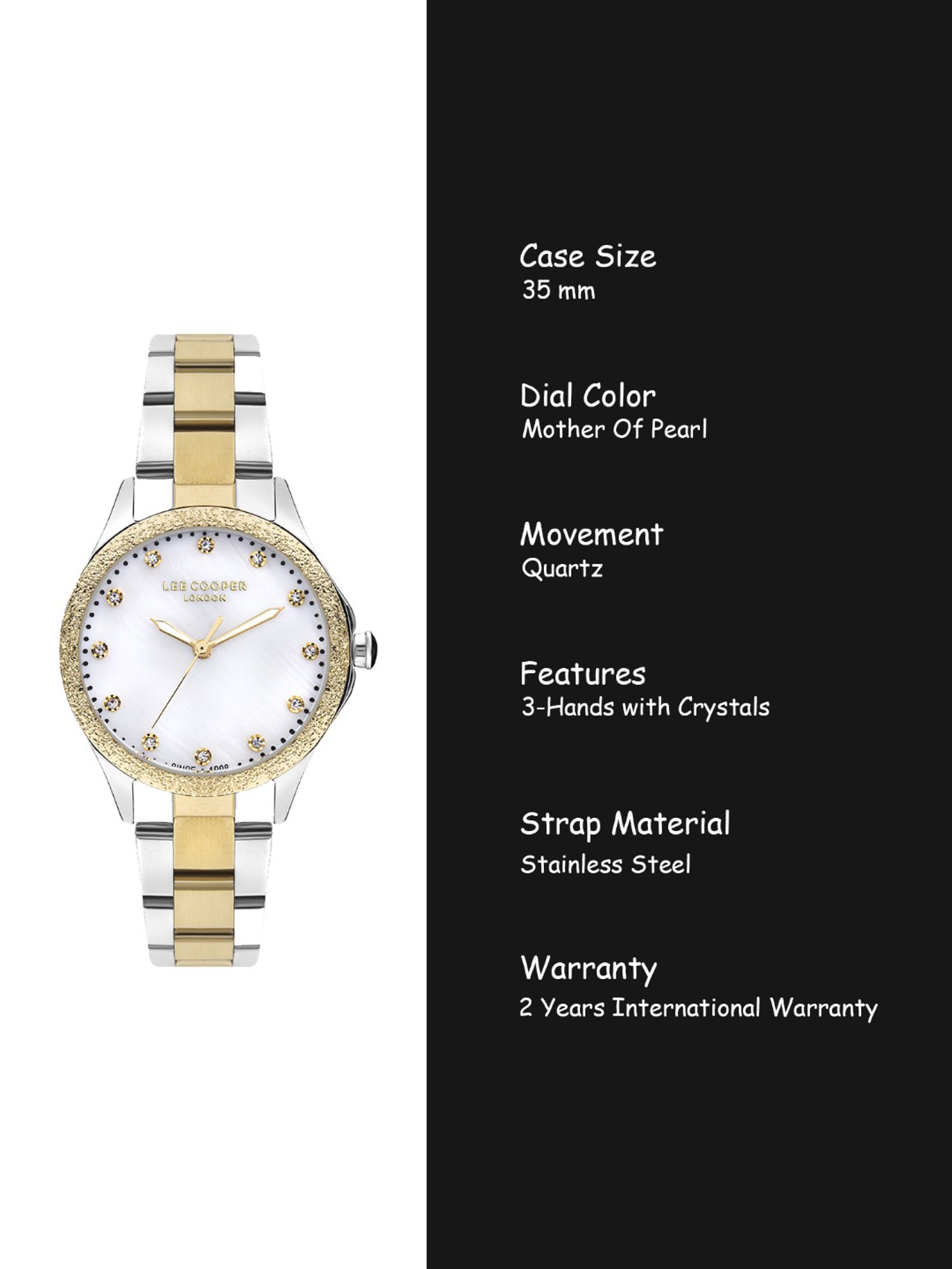 Lee Cooper LC07840.220 Analog Watch for Women