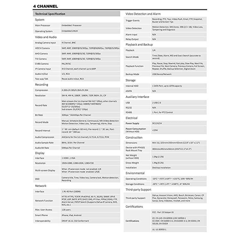 OEM PentaBird 5in1 XVR 4 + 2 Channels 4MP Digital Video Recorder 2CH Additional IP up to 6MP Support HDCVI AHD TVI CVBS IP Video inputs DVR1080P DVR XVR