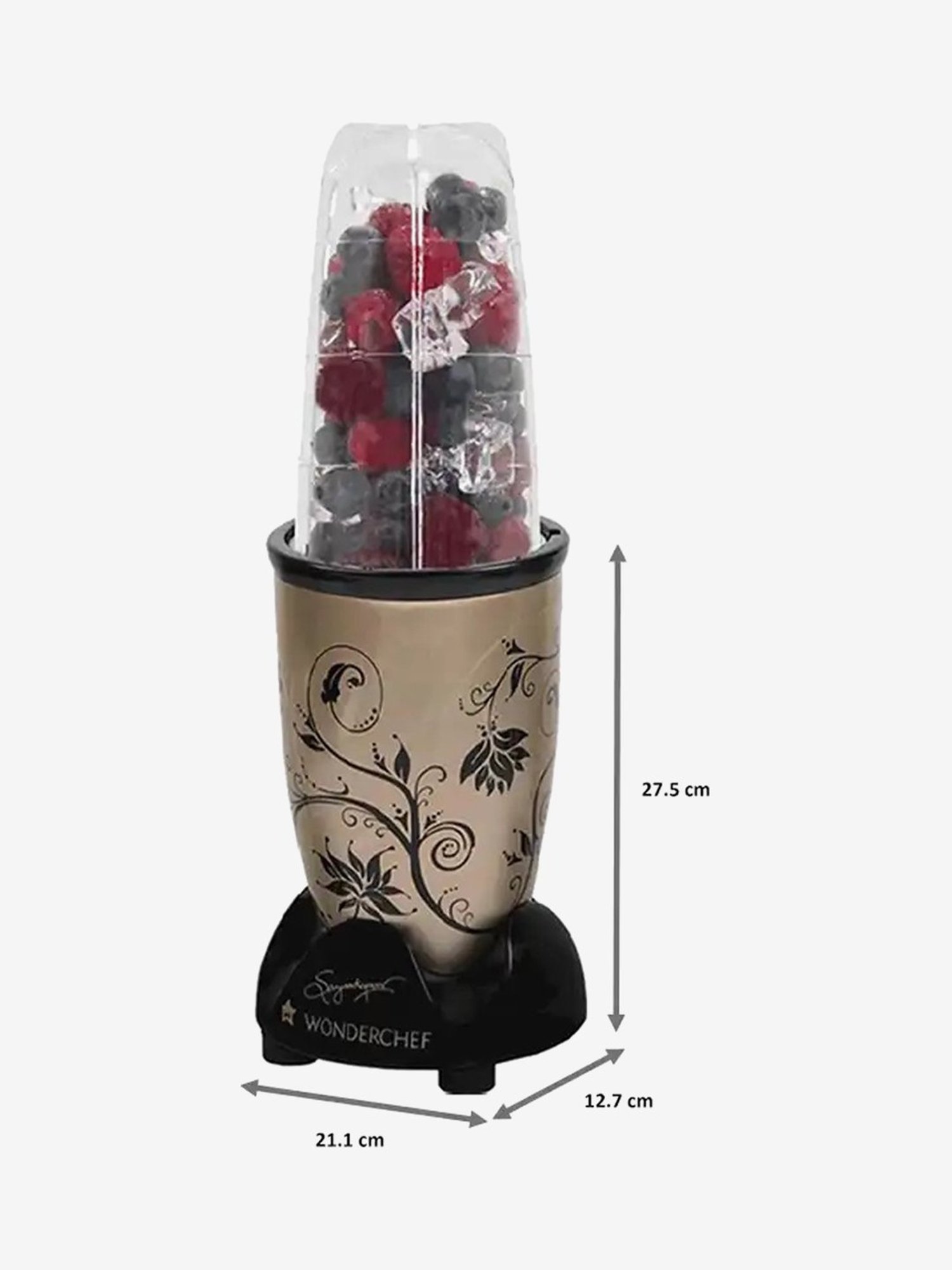 Wonderchef Nutri-Blend 2 Jars 400W Blender Juicer (Champagne)