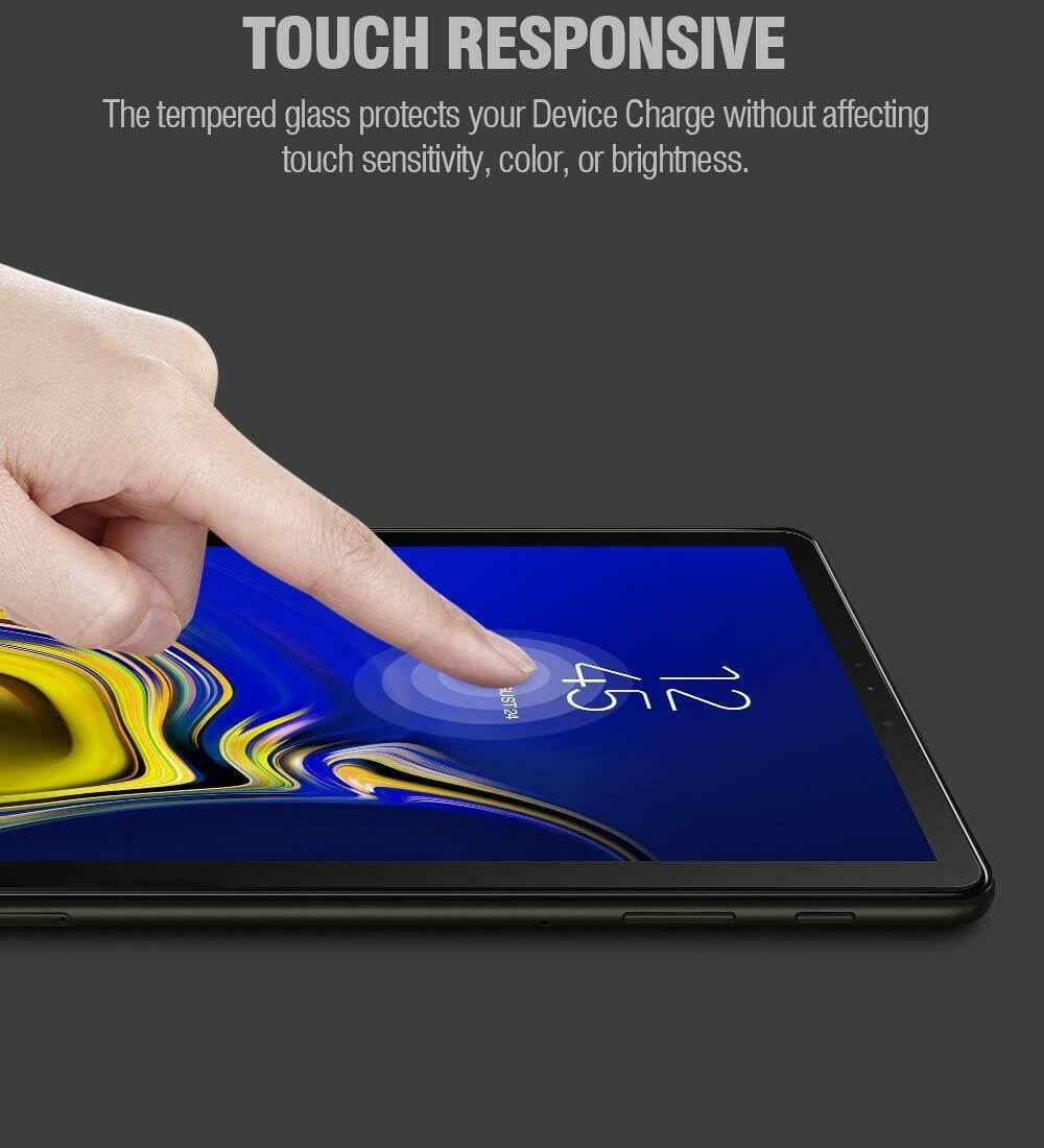 For Galaxy Tab S4 10.5 Tempered Glass [Scratch-Resistant] Screen Protector Clear