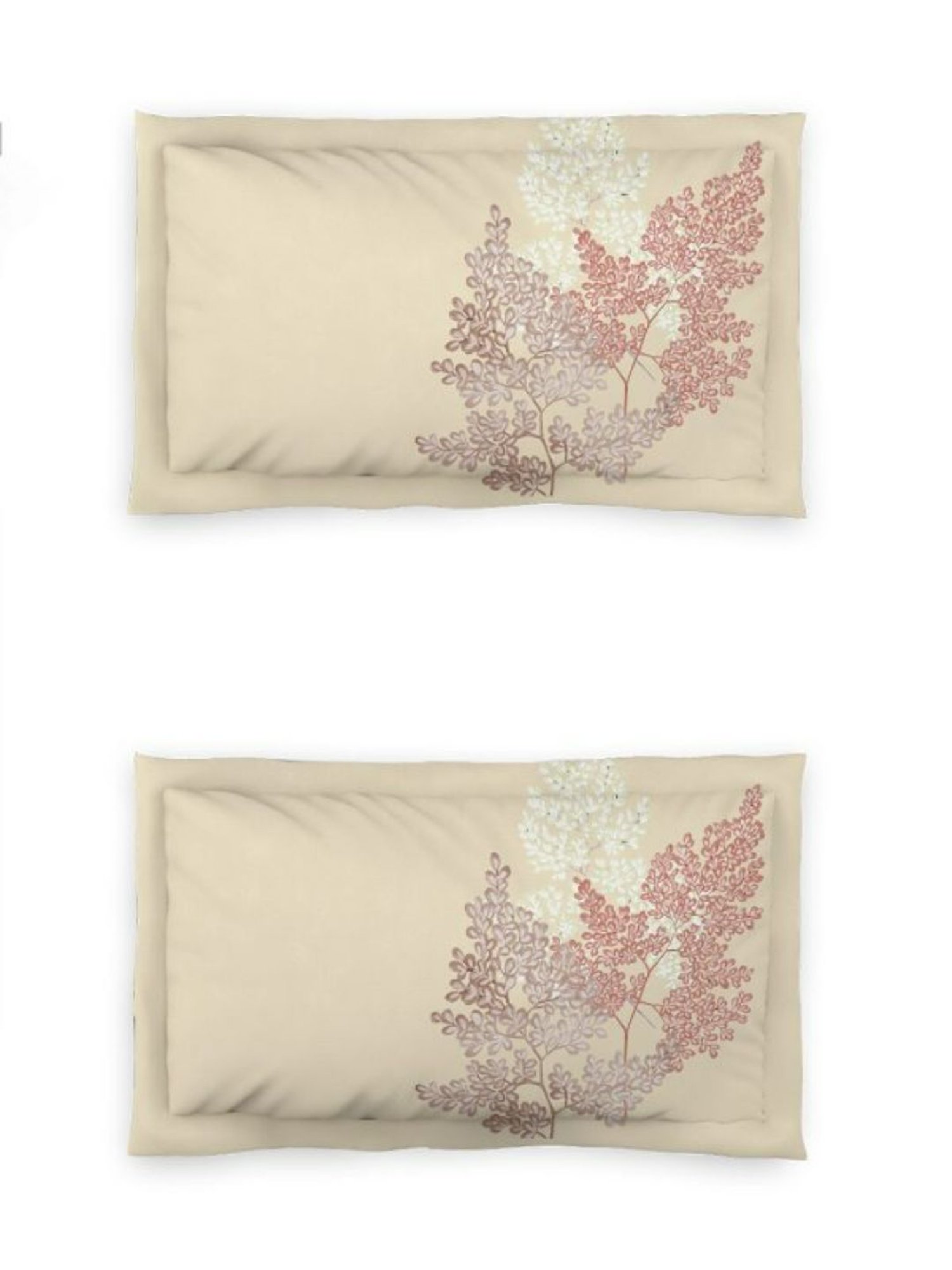 DDecor Angelic Floral Beige 145 TC Cotton Bed Linen Set