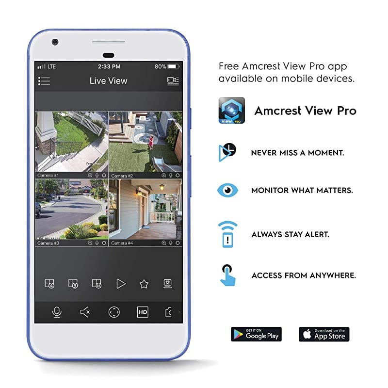 UltraHD 5MP Outdoor POE Camera 2592 x 1944p Bullet IP Security Camera, Outdoor IP67 Waterproof, 103&deg; Viewing Angle, 2.8mm Lens, 98.4ft Night Vision, 5-Megapixel, IP5M-B1186EW-28MM (White)