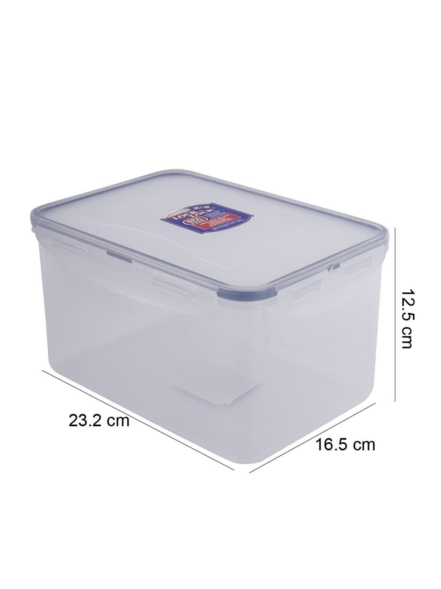Lock & Lock Transparent Plastic Airtight Fridge Containers with Lid