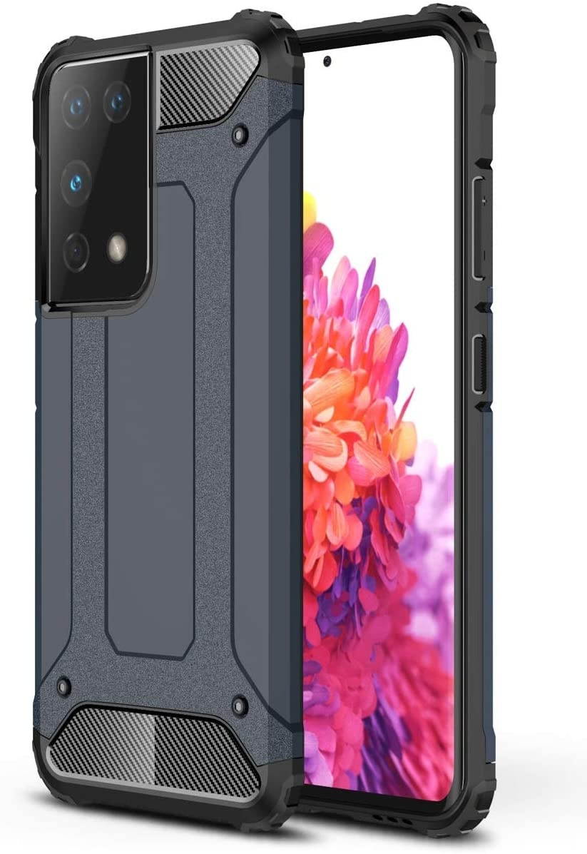 Samsung S21 Case - Shockproof Galaxy S21 Case Military Grade Drop Tested - Slim Dual Layer Samsung Galaxy S21 5G Phone Case - Blue