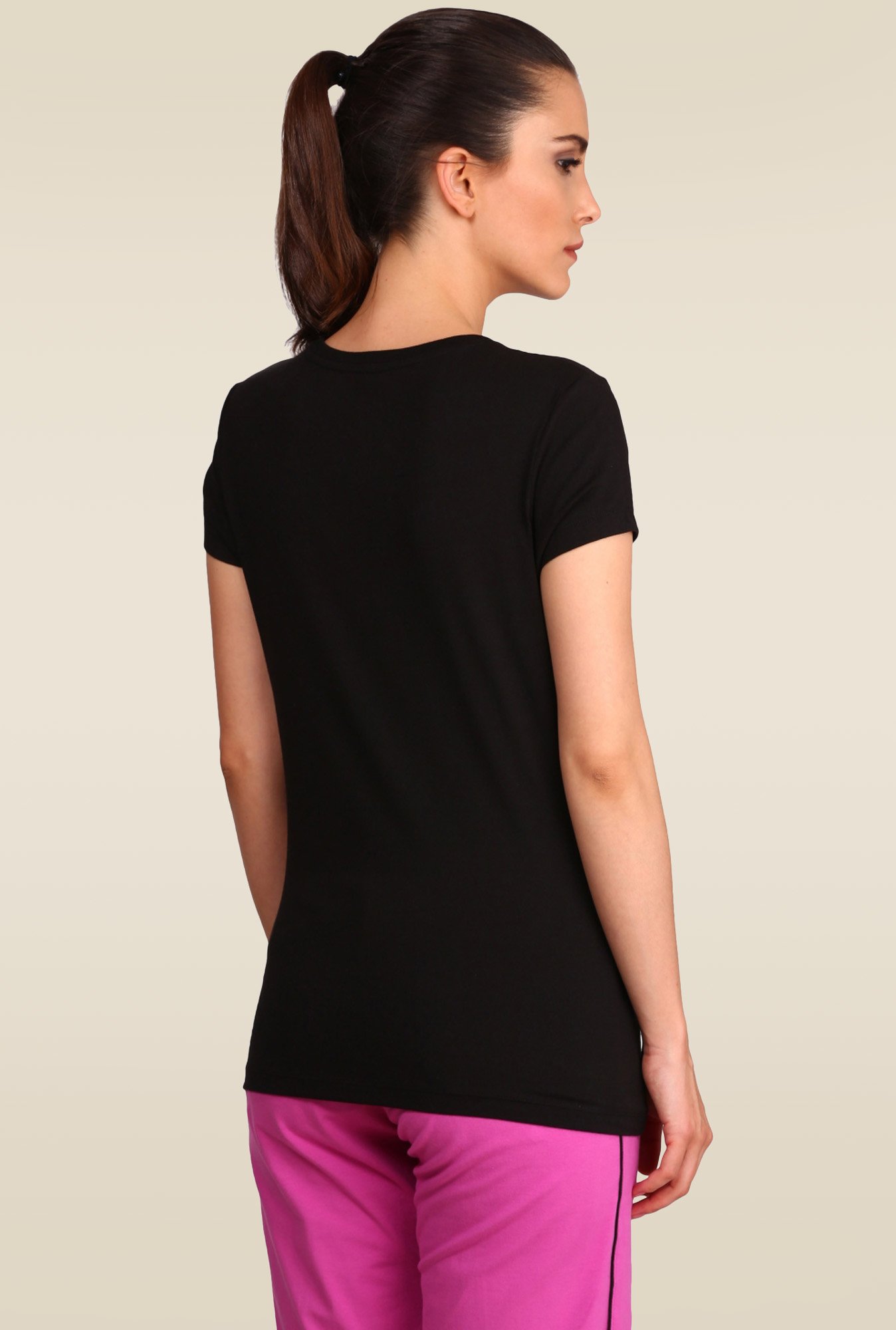 Jockey 1515 Women's Super Combed Cotton Elastane Regular Fit Solid Round Neck Half Sleeve T-Shirt