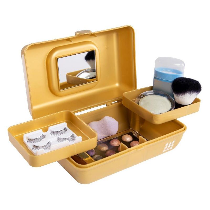 Retro Caboodles Pretty in Petite- Gold Shimmer