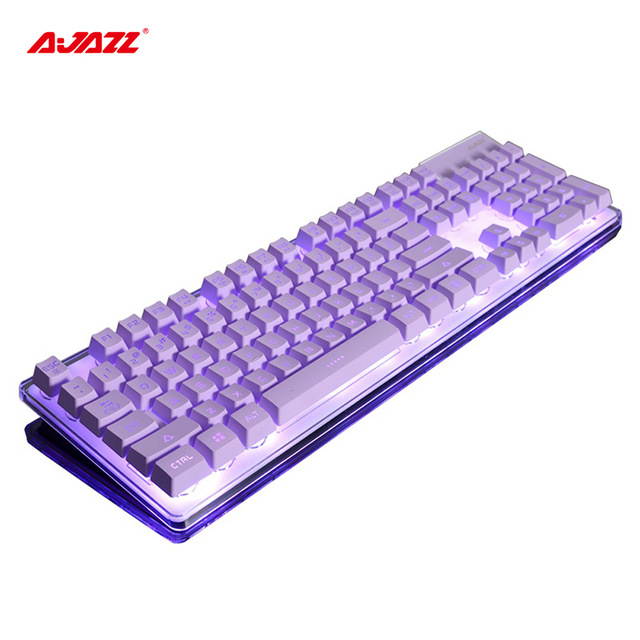 Original Ajazz AK6 Wired Membrane Keyboard With 7 Colorful Backlights With 19-keys Anti-ghosting And Double-shot Molding Design