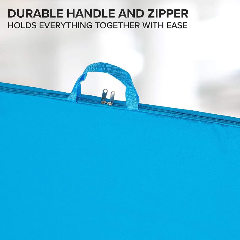 Jumbl 1500 Piece Puzzle Case | Portable Jigsaw Puzzle Caddy Set with Removable Non-Slip Felt Assembly Board, [6] 2-in-1 Sorting Trays & Storage Pockets, Carry Handle, Zipper Closure & Large Workspace