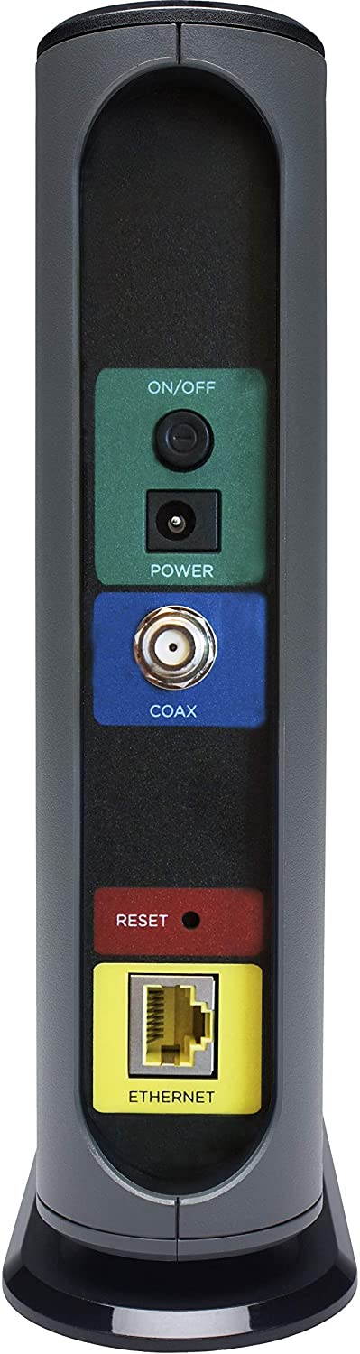 Motorola 24x8 Cable Modem, Model MB7621, DOCSIS 3.0. Approved by Comcast Xfinity, Cox, Charter Spectrum, Time Warner Cable, and More. Downloads 1,000 Mbps Maximum (No WiFi)