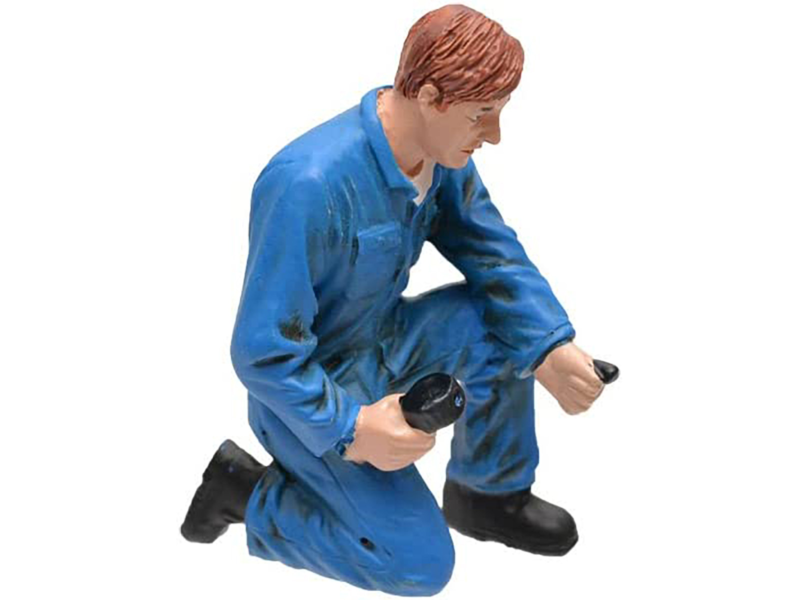 Mechanic Tony Inflating Tire Figurine for 1/24 Scale Models by American Diorama