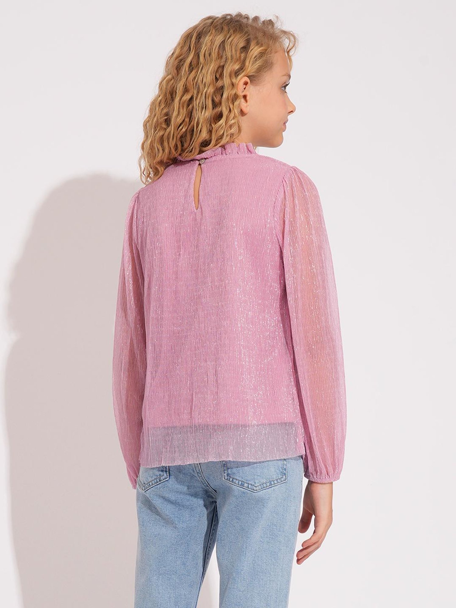 VERO MODA GIRL Kids Roseate Spoonbill Textured Top