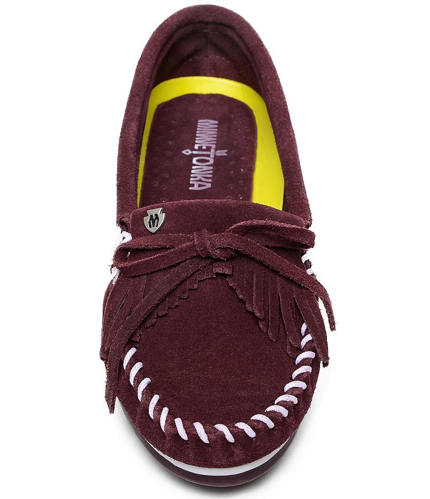 Minnetonka Kilty Plus Suede Moccasins
