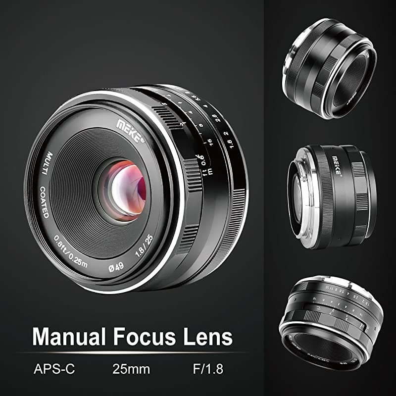 25mm F18 Large Aperture Wide Angle Lens Manual Focus Lens fit Fujifilm X Mount Mirrorless Cameras XPro2 XE3 XT1 XT2 XT3 XT4 XT10 XT20 XA2 XE2 XT100 XT200 XE1 XM1 XA1 XPro1 XS10