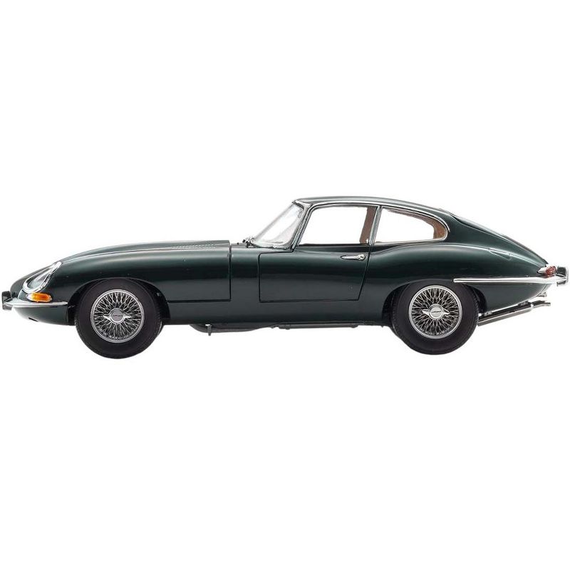 Jaguar E-Type Coupe RHD (Right Hand Drive) Dark Green "E-Type 60th Anniversary" (1961-2021) 1/18 Diecast Model Car by Kyosho