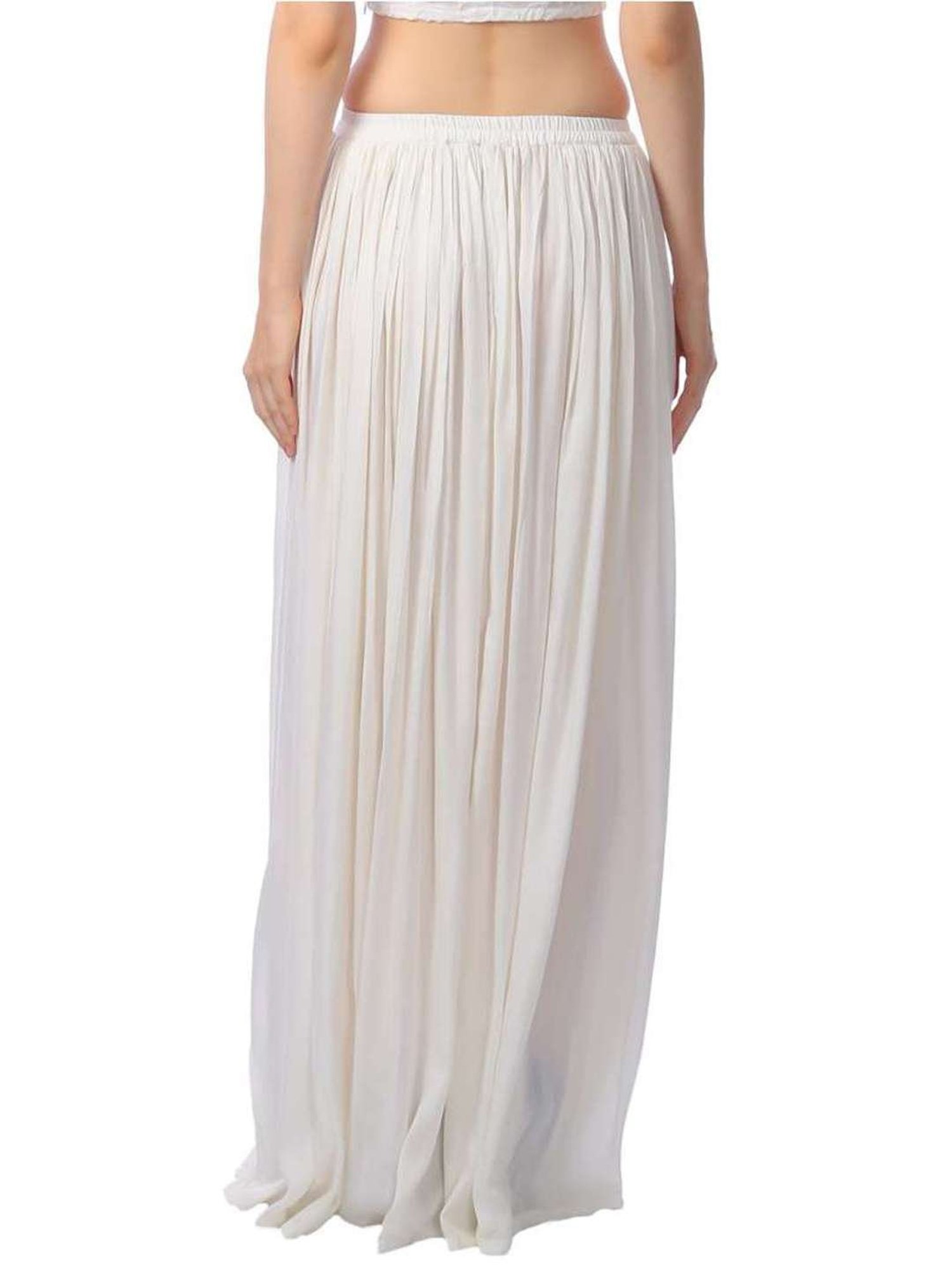 Cation White Maxi Skirt