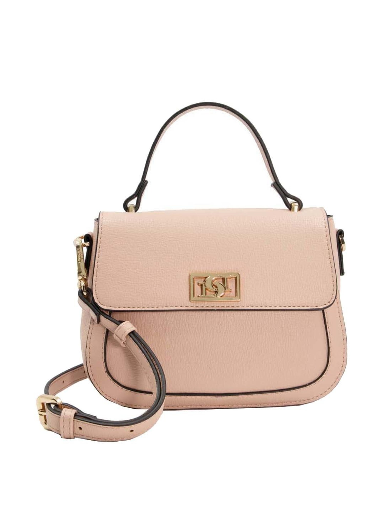 Dune London Beige Solid Small Satchel Handbag