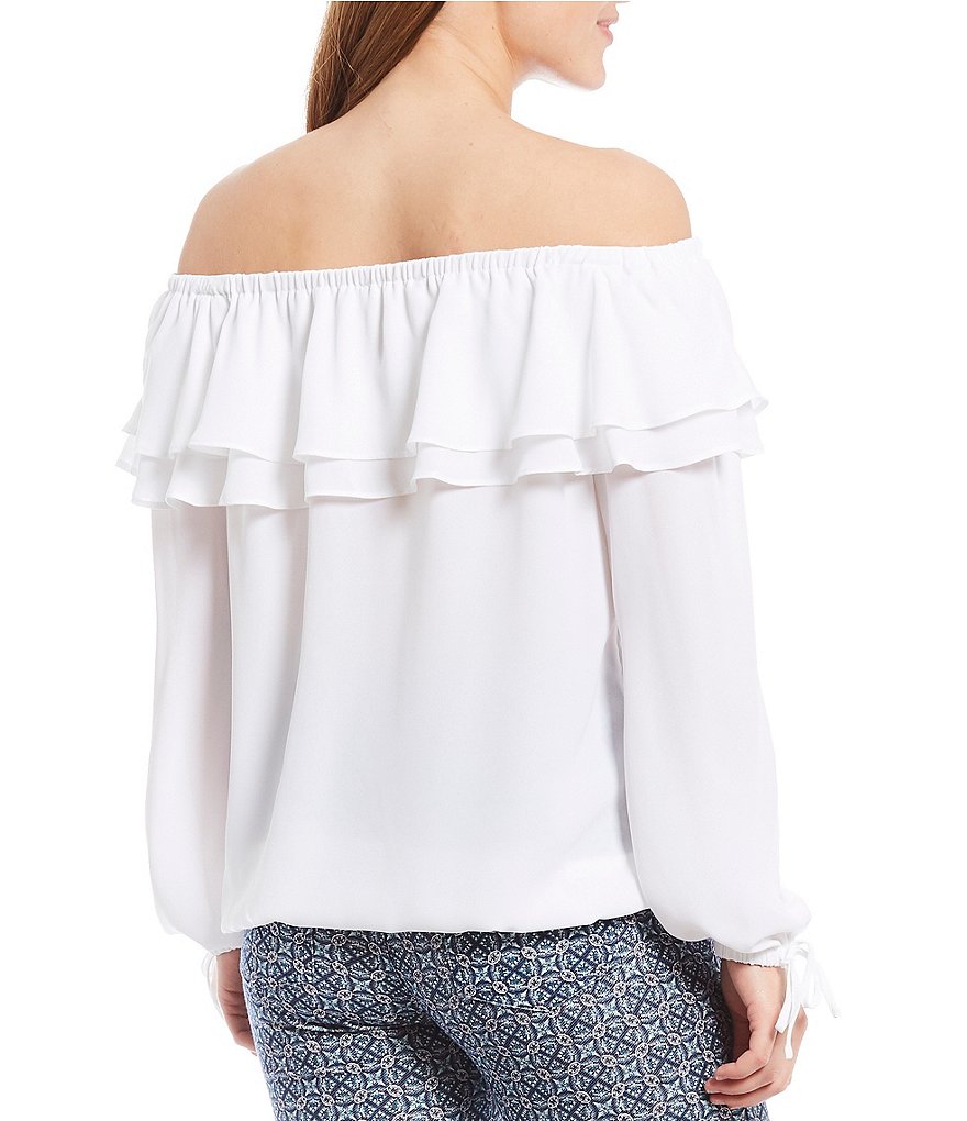 Karyn Seo Hazel Lattice Lace Linen Top