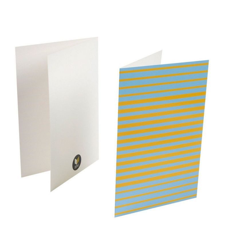 Best Paper Greetings 48 Pack Blank All Occasion Greeting Cards with Envelopes Bulk Boxed Set, 6 Striped Colors 4x6 in