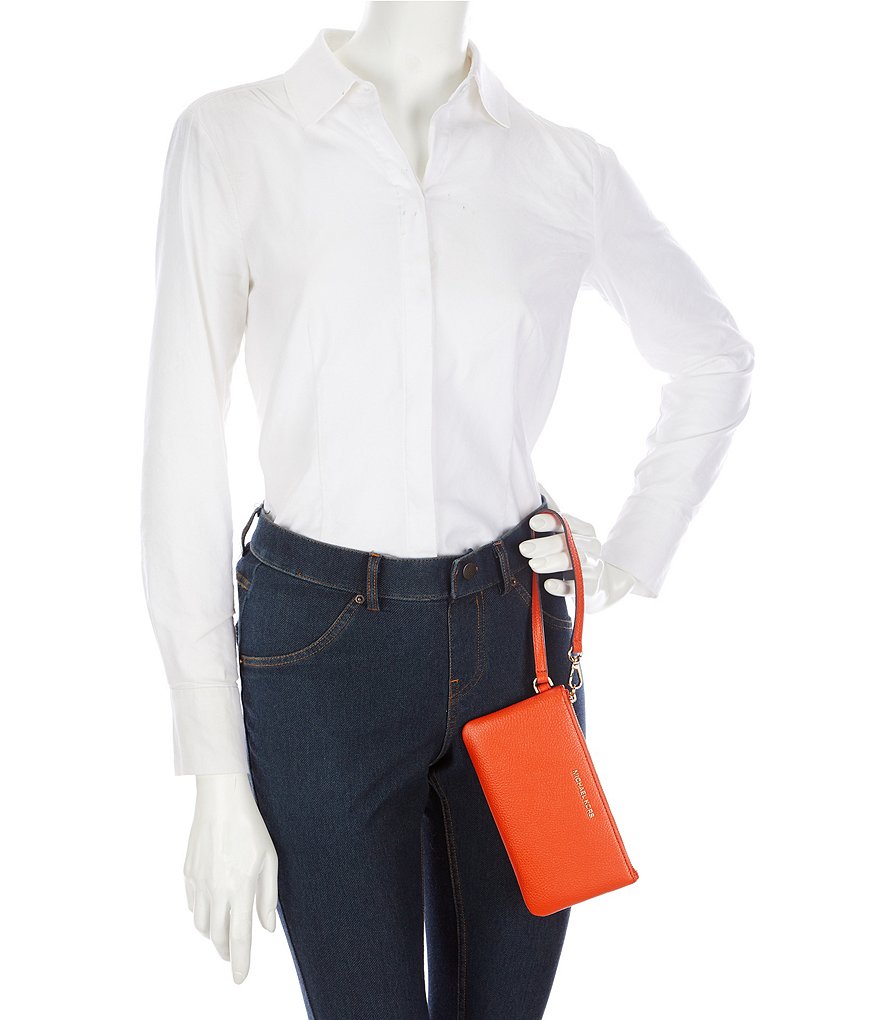 Michael Kors Jet Set Leather Medium Wristlet