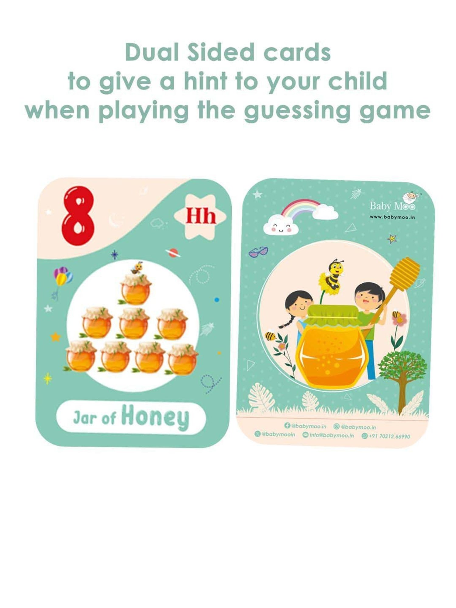 Baby Moo Kids Green Flash Cards