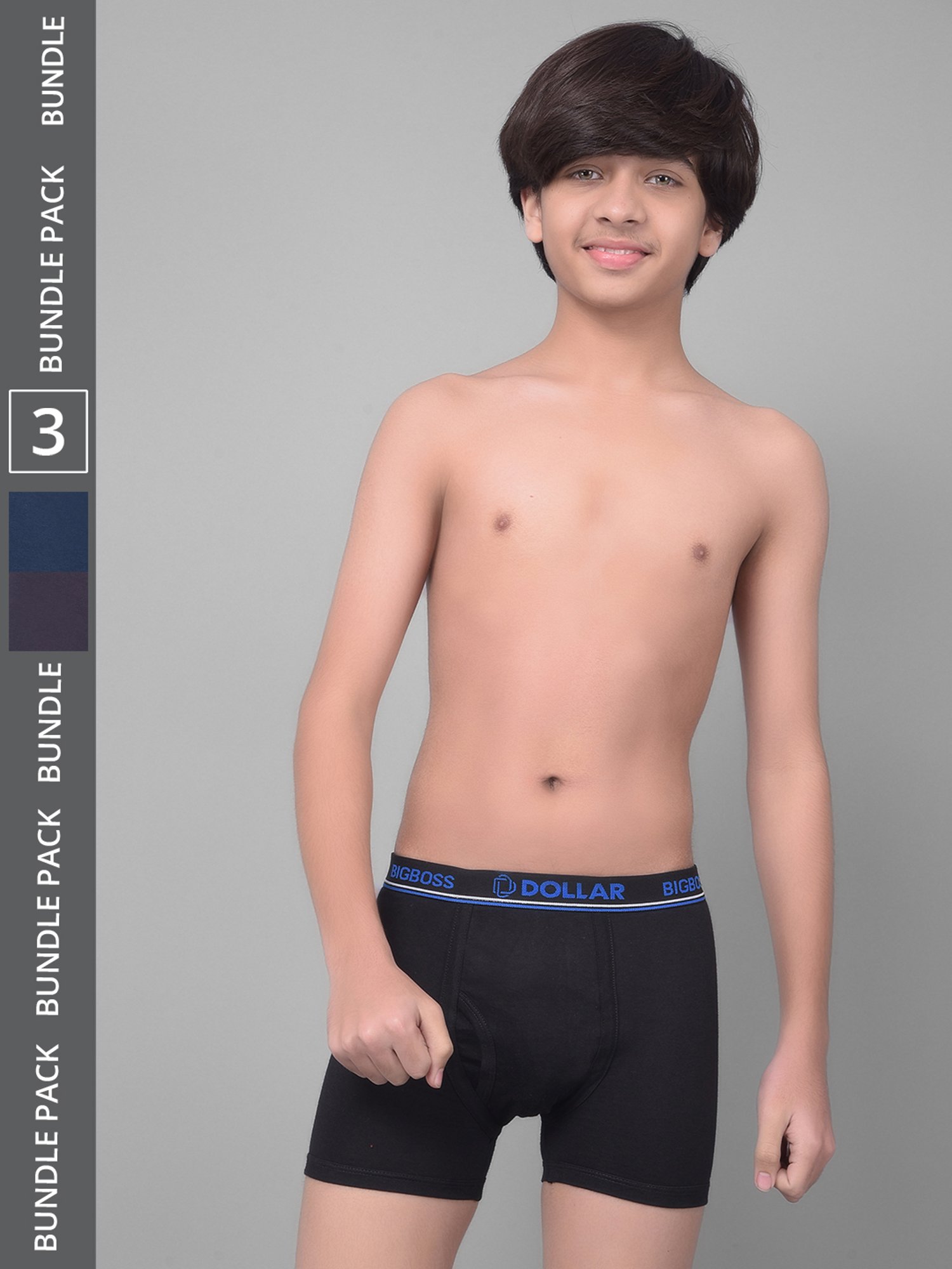 HOP Kids by Westside Yellow Printed Cotton Briefs - Pack of 5