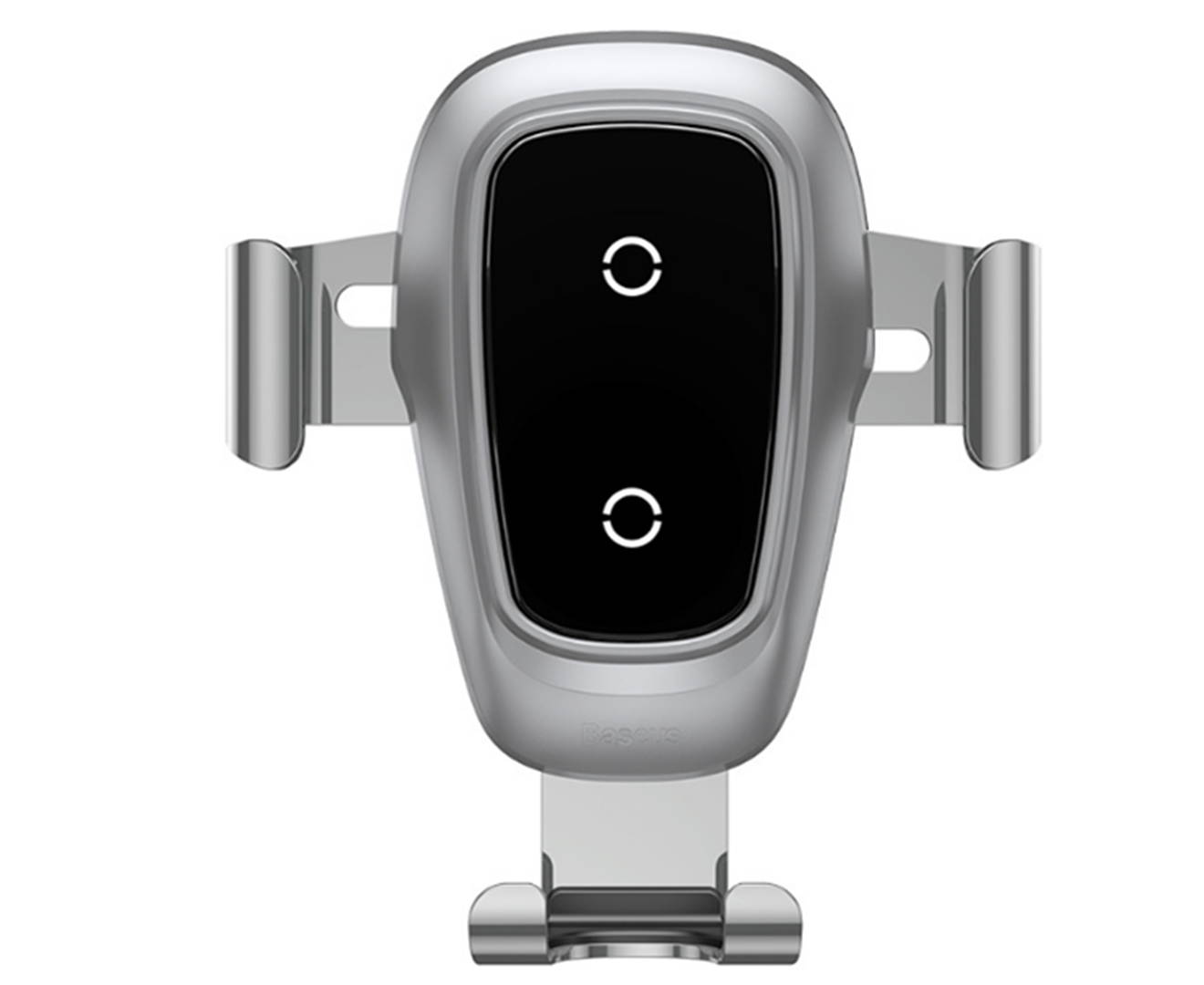 Select Mall 2 In 1 Car Wireless Charger Car Gravity Bracket Wireless Charger Car Air Outlet Navigation Mobile Phone Bracket-Silver