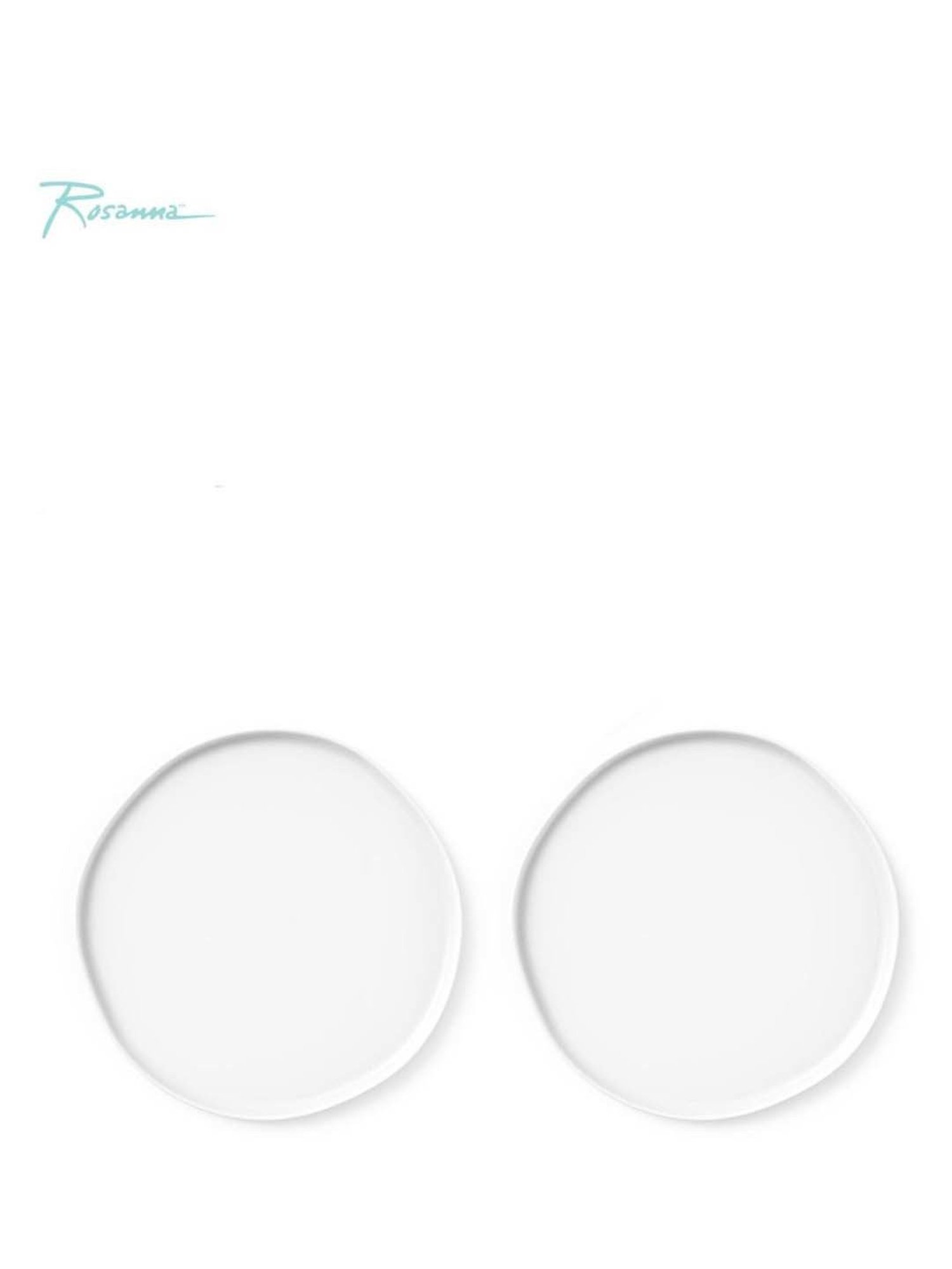 Rosanna 2-Piece White Nature's Table Medium Dinner Plate Set
