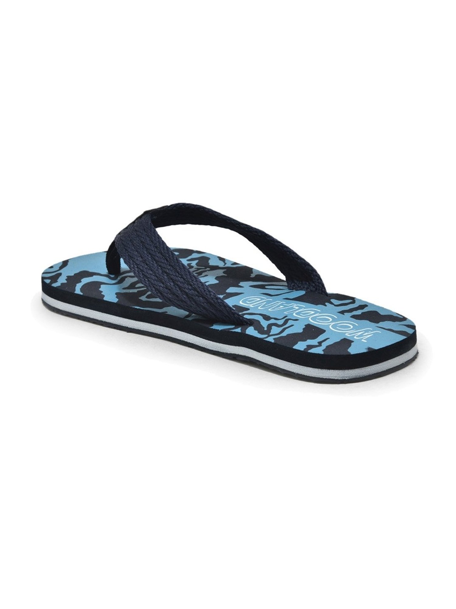 Woodland Men's Blue Flip Flops