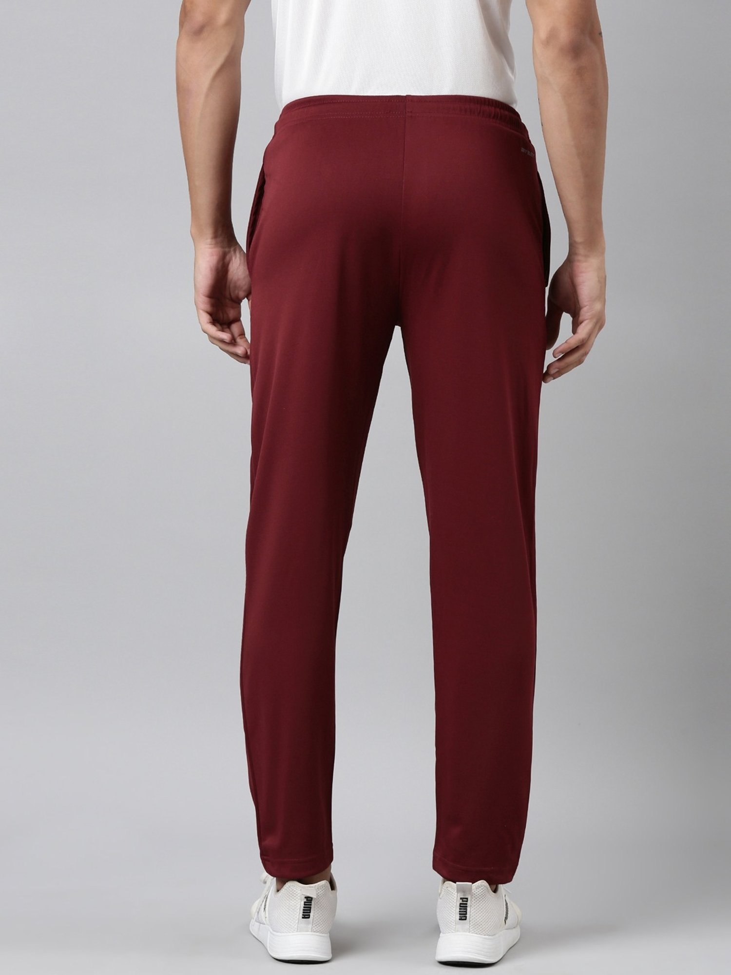 Dixcy Scott Originals Maroon Cotton Regular Fit Sports Trackpants