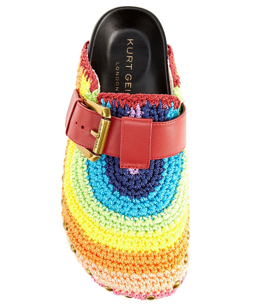 Kurt Geiger London Ozark Rainbow Buckle Mules
