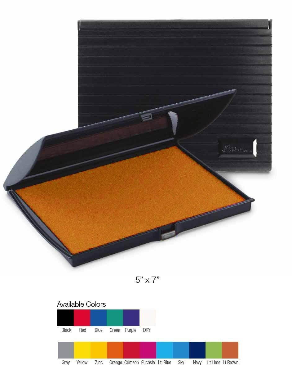 Infusion 5" x 7" Large Stamp Ink Pad for Rubber Stamps, Your Go to Large Stamp Ink Pad for Bright Color, Even Coverage and Durability, Light Brown Stamp Pad