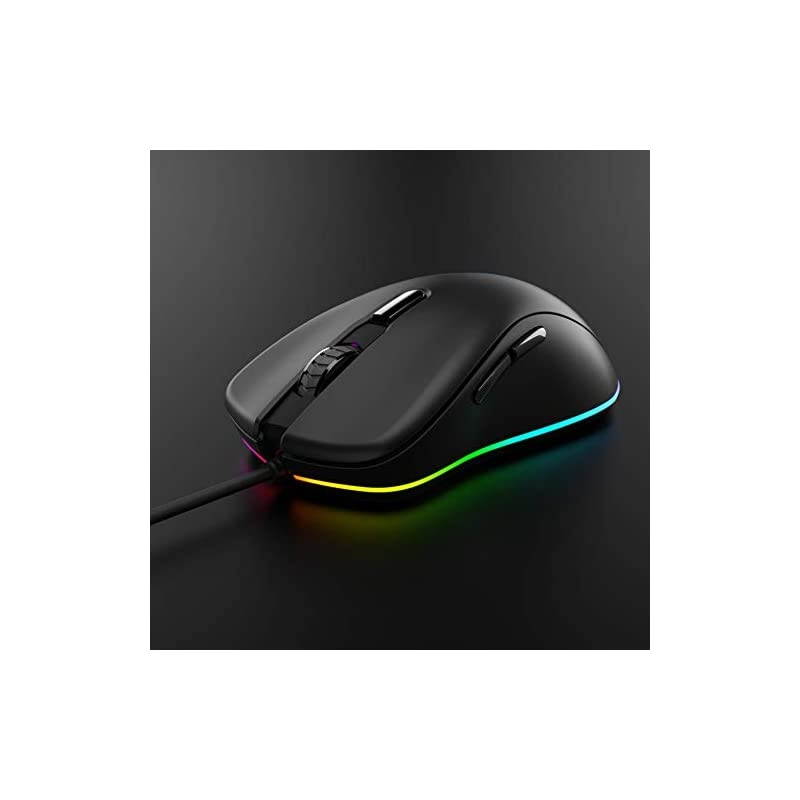 Wired Gaming Mouse 6 Programmable Buttons Ergonomic RGB Gaming Mouse with 168 Million Chroma 7 Backlit for PC Laptop and Notebook