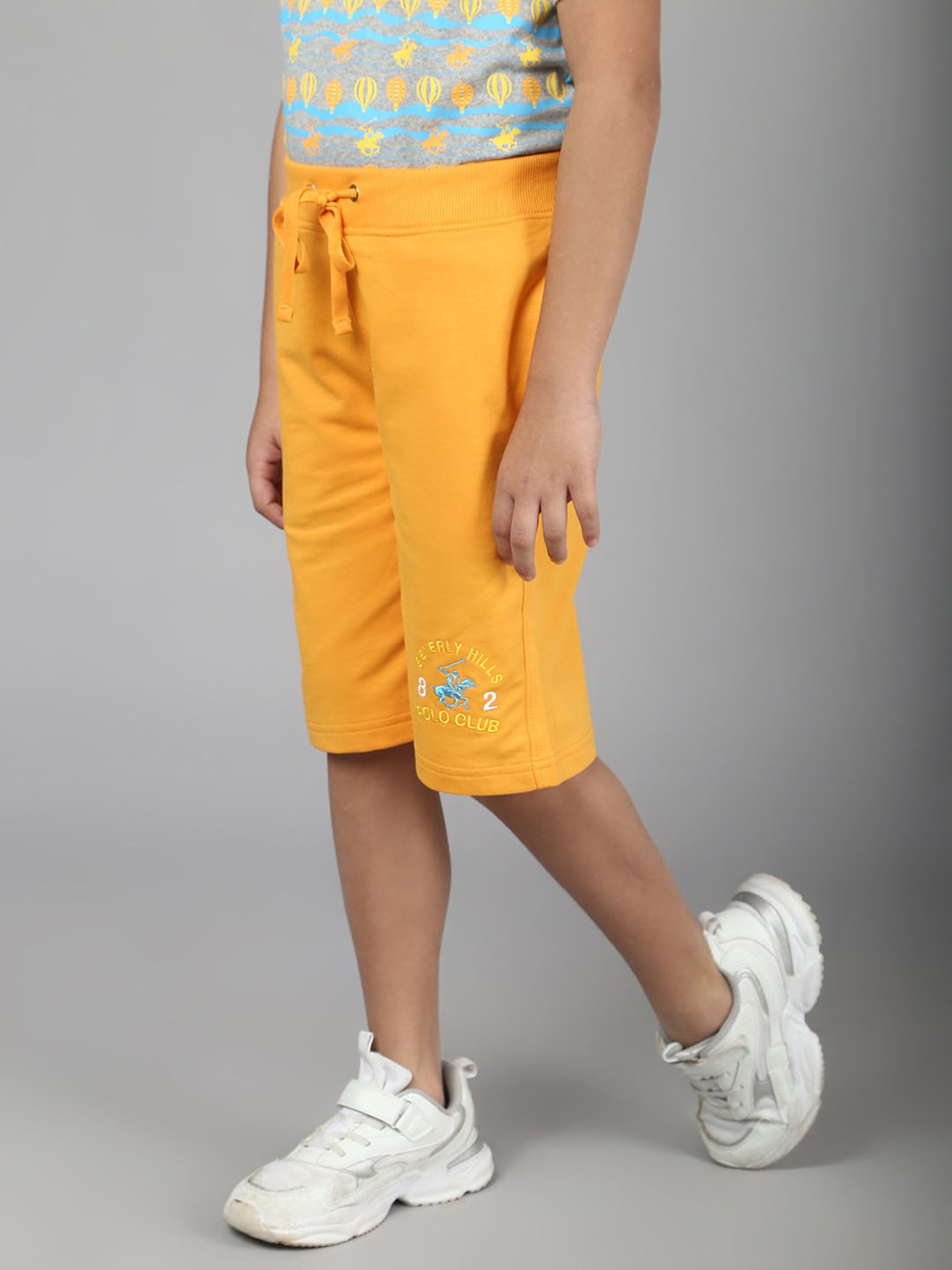 Beverly Hills Polo Club Boys Orange Printed Shorts