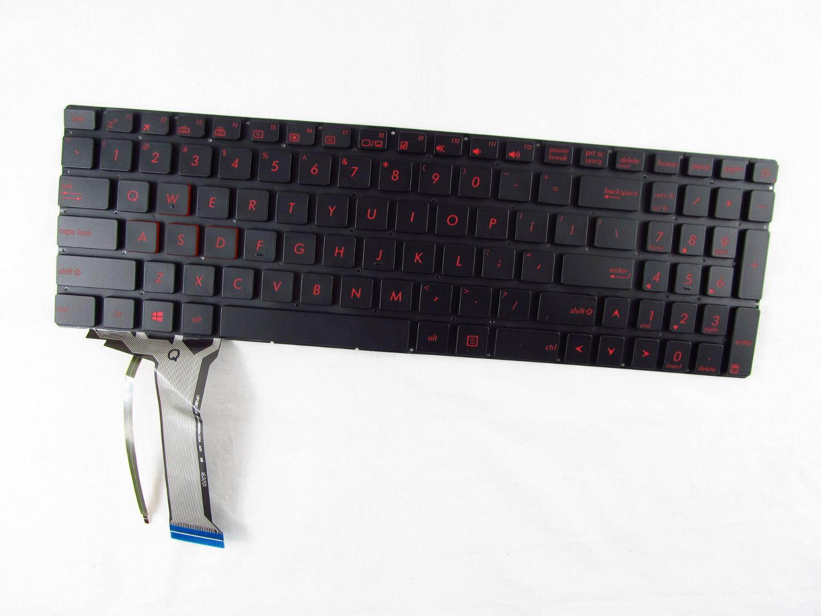 For Asus G551VW G551VW-DS51 G551VW-DS71 Keyboard US Red Backlit NSK-UPQBC01
