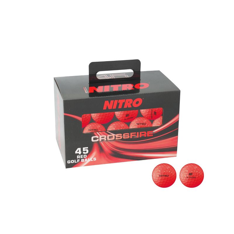 Nitro Golf Crossfire Golf Balls Red - 45pc