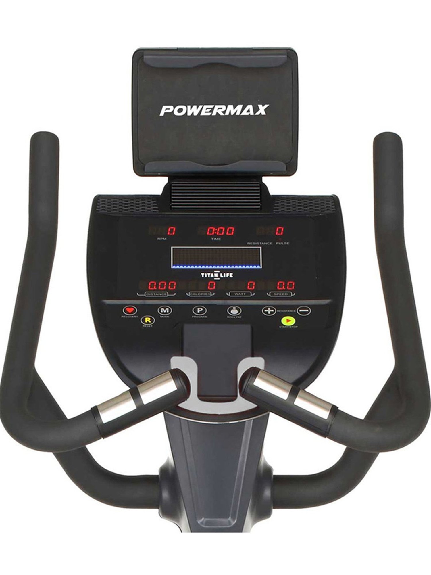PowerMax Fitness BU-4000C Upright Bike (Black)