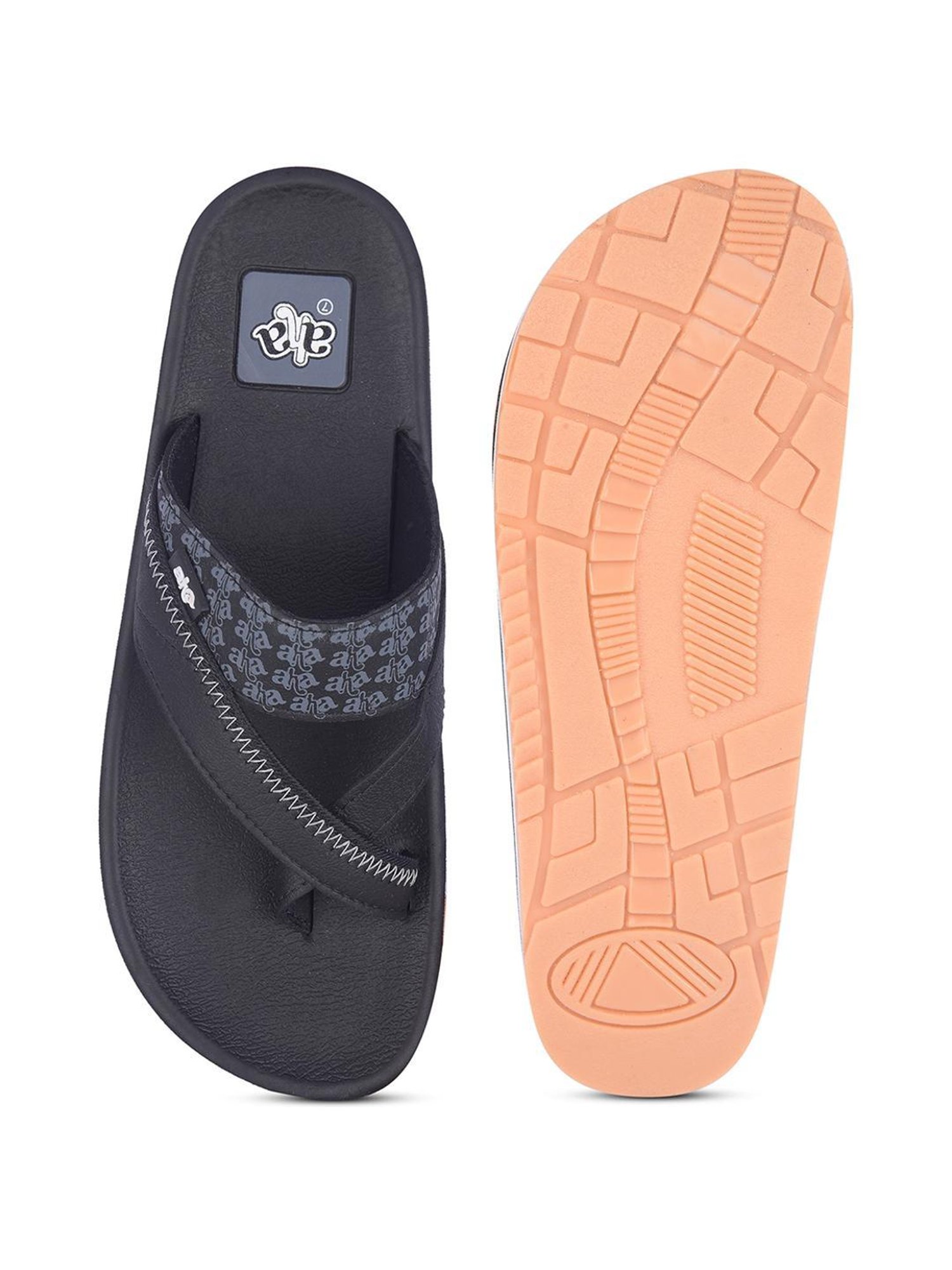 Aha by Liberty Men's Navy Cross Strap Sandals