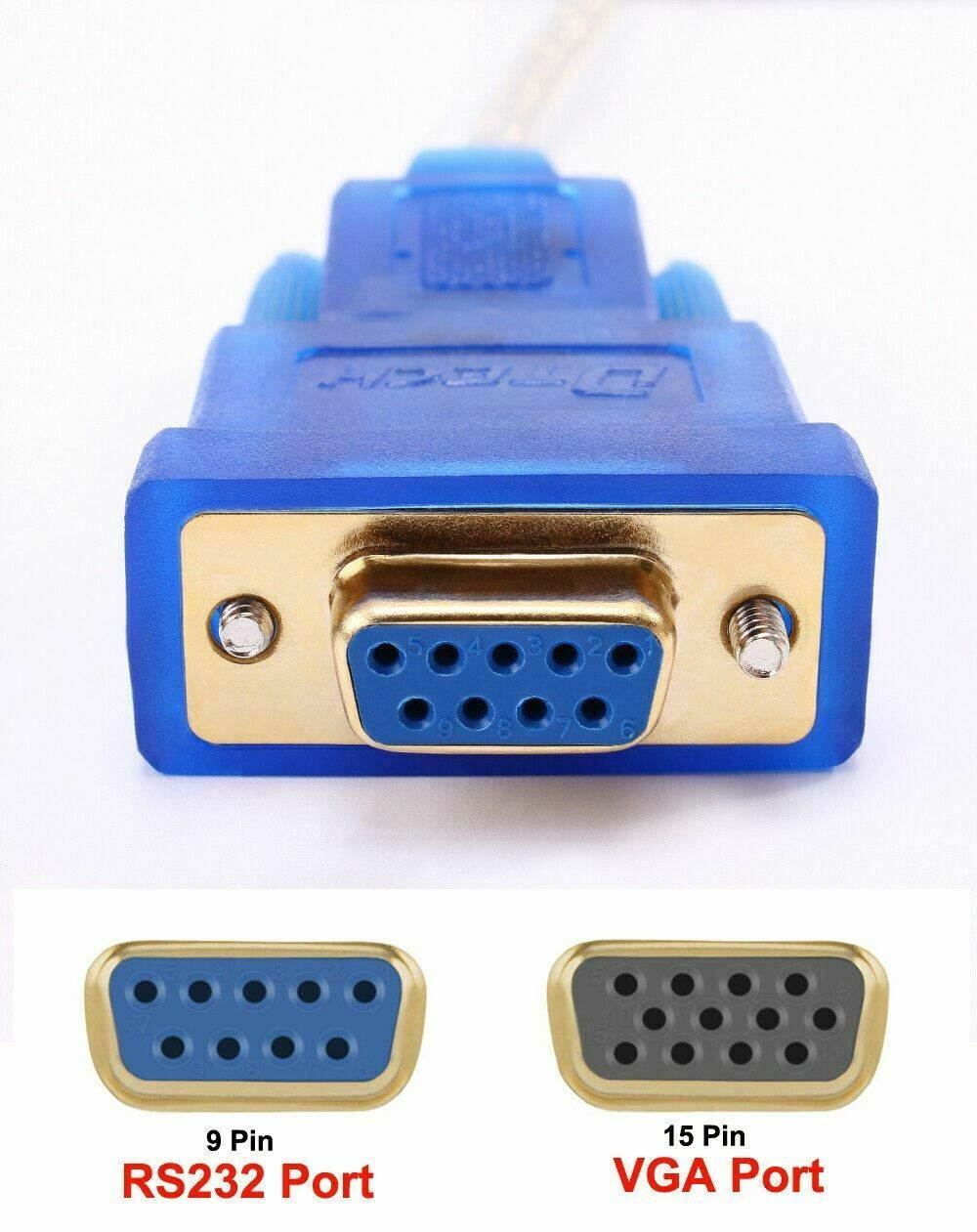 FTDI USB to Serial Adapter RS232 Female Cable DB9 RS-232 Interface Converter 3m