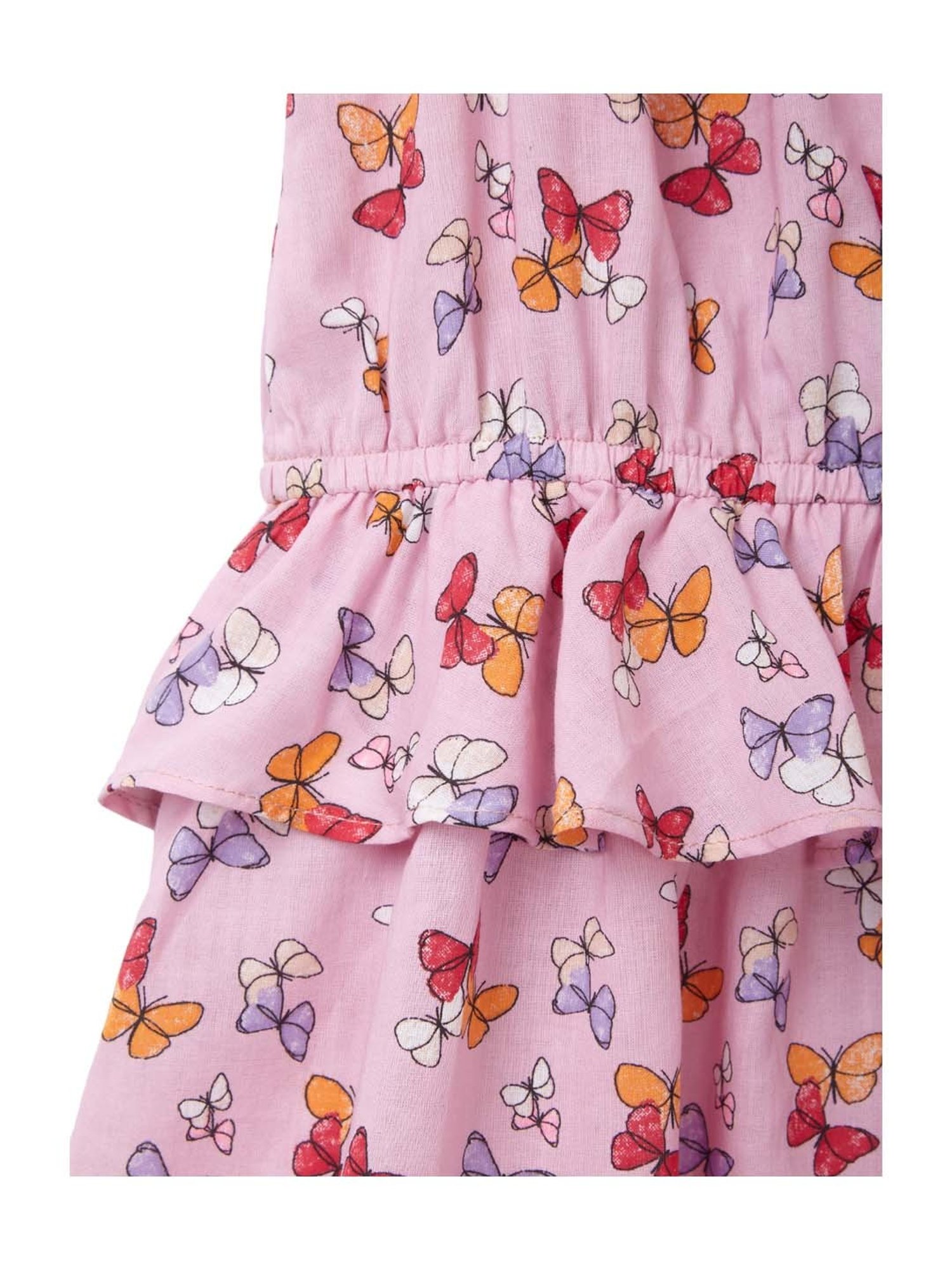 Cub McPaws Kids Pink Floral Print Dress