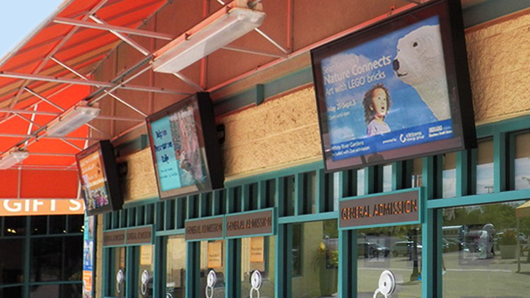 Apollo Outdoor TV Enclosure fits 50"-55" LED/LCD TV's. Model AE5550-WM-NA-BL. Includes weatherproof non-articulating wall mount with tilt - Black