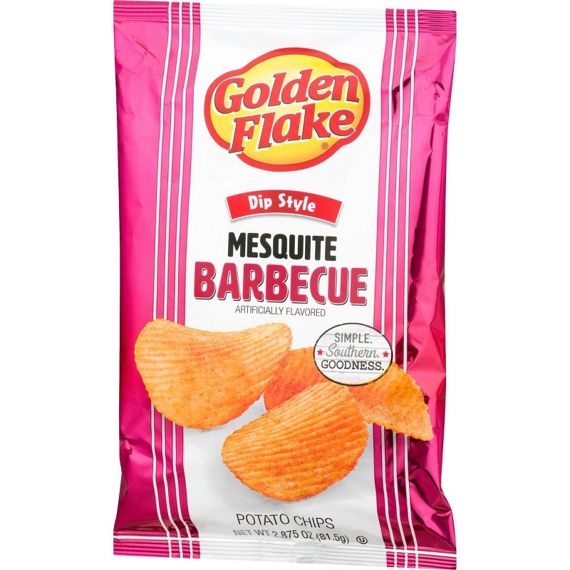 Golden Flake Mesquite Barbecue Flavored Dip Style Potato Chips - 2oz