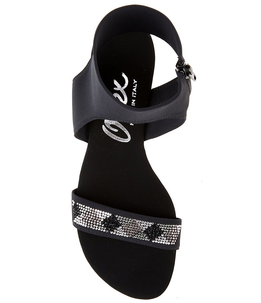 Onex Saphire Ankle Strap Rhinestone Dress Sandals