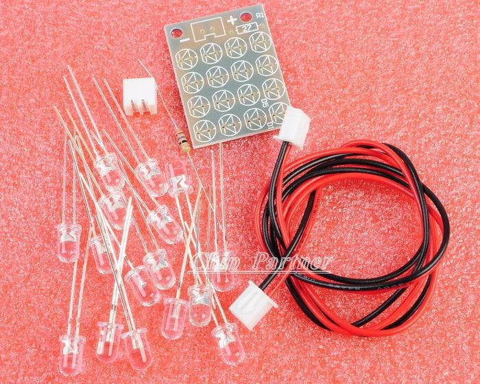 DIY Kit 5MM Blue LED Lamp Panel Light-Emitting Diode energy saving lamp