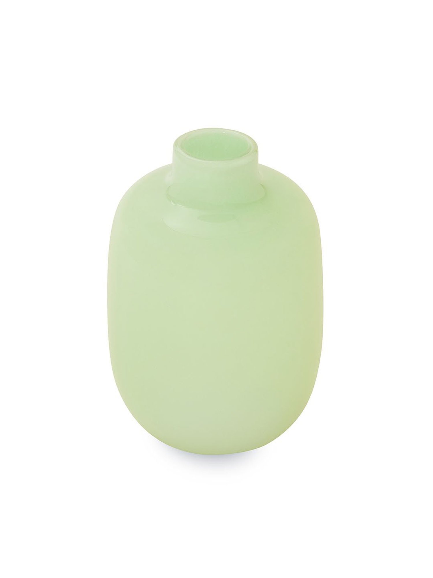 Pure Home and Living Green Glass Powder Finish Vase