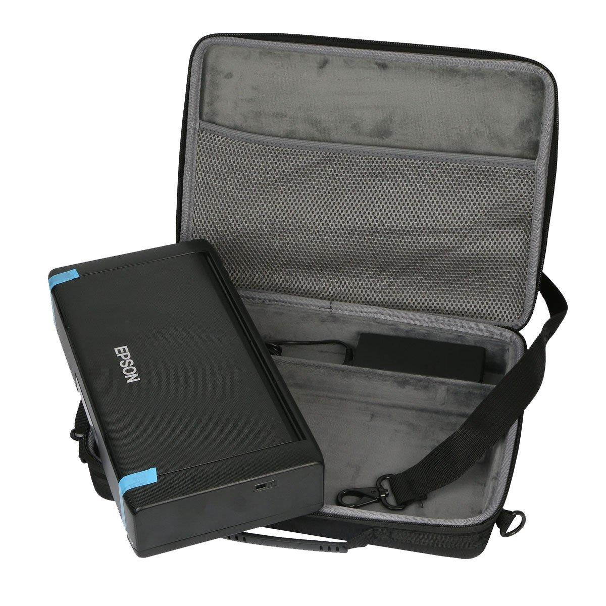Co2Crea Hard Travel Case Bag for Epson Workforce WF-100 Wireless Mobile Printer (Only Case)
