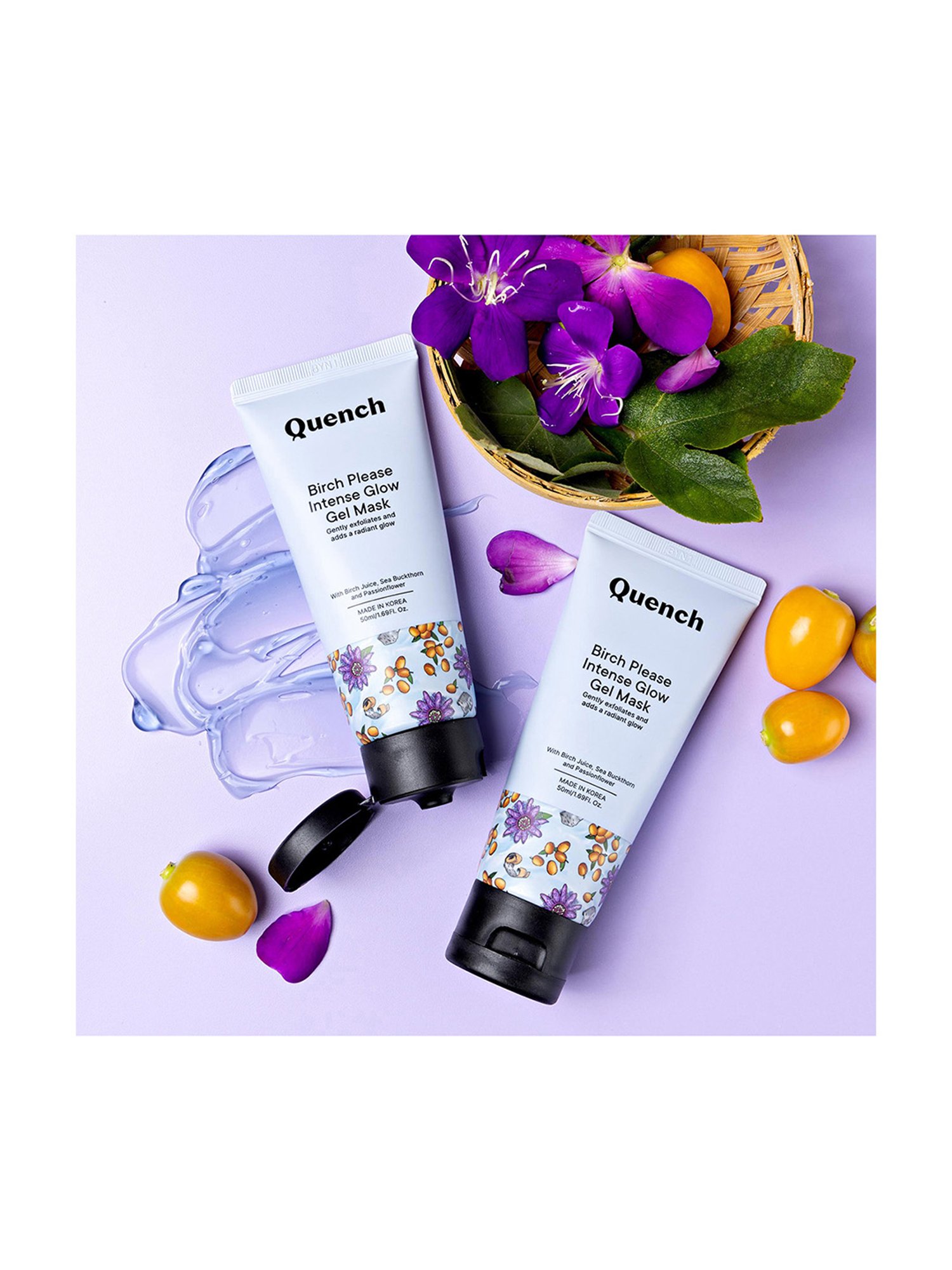 Quench Botanics Birch Please Intense Glow Gel Mask- 50 ml