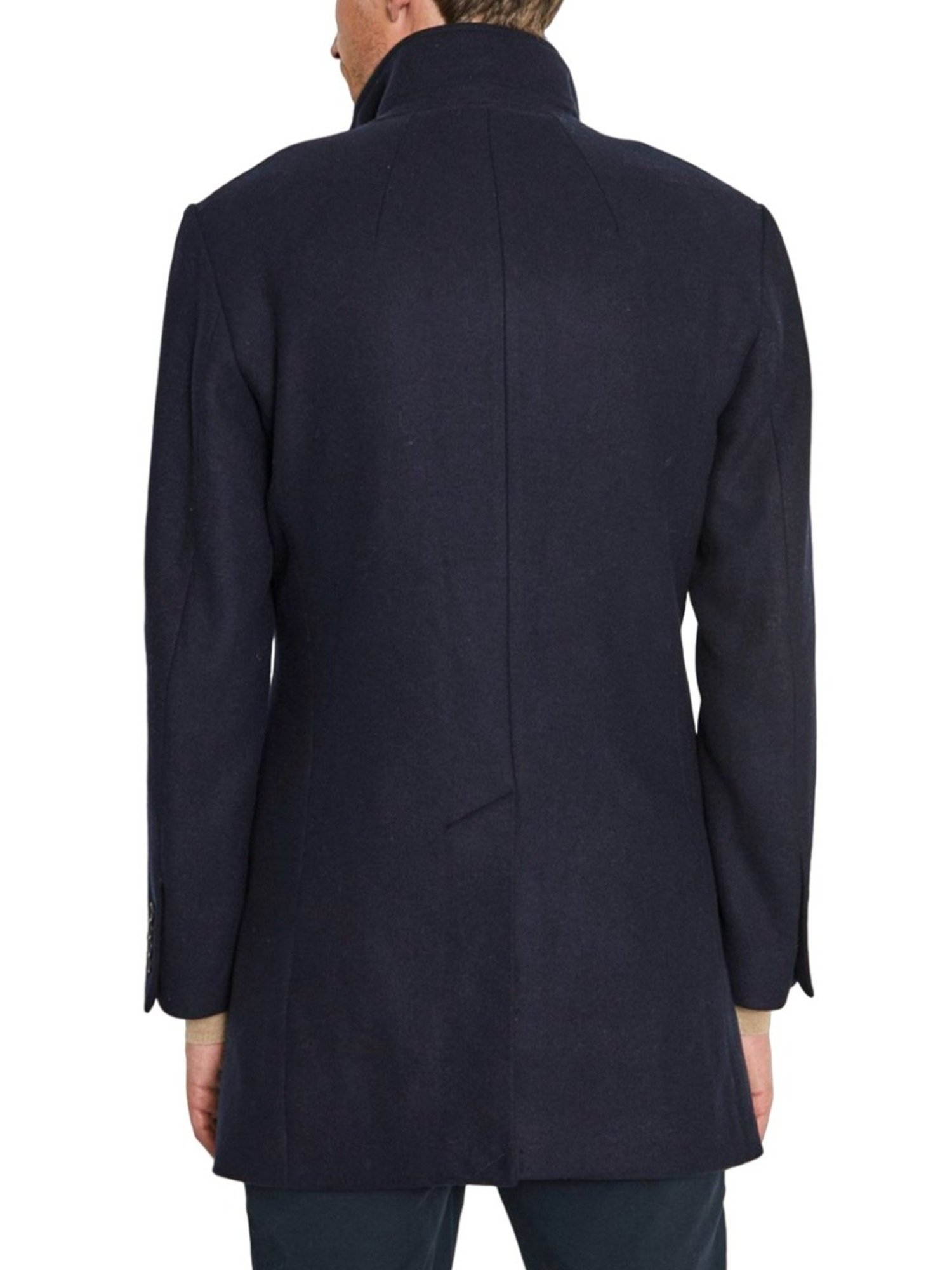 Bruun & Stengade Blue Slim Fit Coats