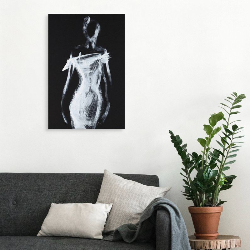 24" x 36" Fashion Silhouette by Shawn Mackey Unframed Wall Canvas - Masterpiece Art Gallery