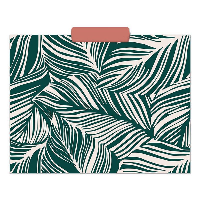 12pk Decorative Paper File Folders 1 Pocket Boho - The Time Factory