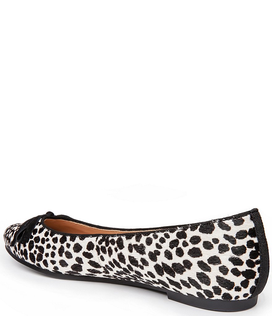 Me Too Alondra Cheetah Print Haircalf Bow Detail Slip-On Flats